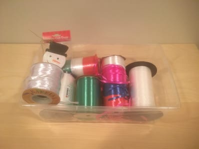 container to hold ribbons